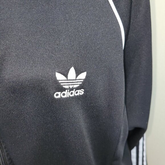 Adidas Adicolor Classics SST Track Jacket Black W/White Stripes Women's Size XL - Picture 10 of 16